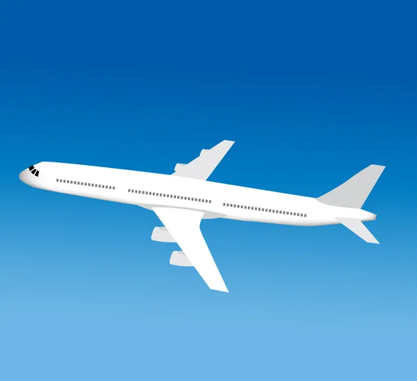 Vektorillustration des Flugzeugs — Stockvektor