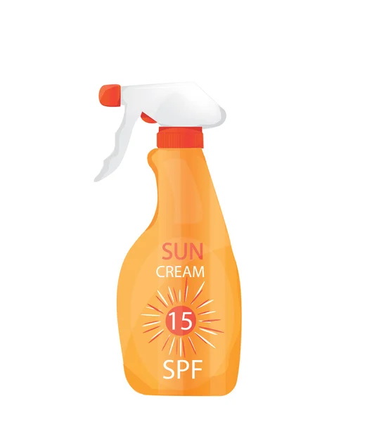 Suntan cream — Stock Vector