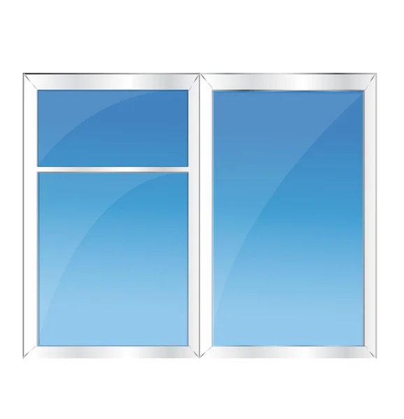 Fenêtre avec ciel bleu — Image vectorielle
