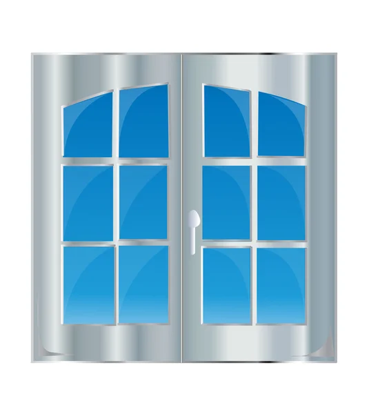 Ventana con cielo azul — Archivo Imágenes Vectoriales