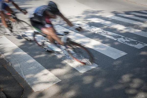 Carrera ciclista urbana — Foto de Stock