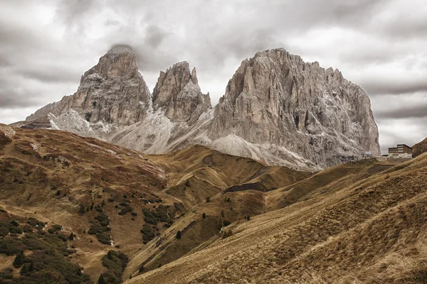 Passera av sella Dolomiterna — Stockfoto