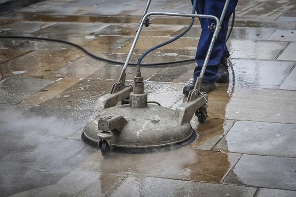 Steam cleaning — Stock Photo, Image