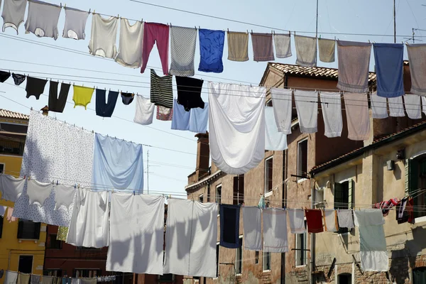 Tvätt dag Venedig. — Stockfoto