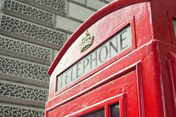 Red Telephone Booth in London — Stock Photo, Image