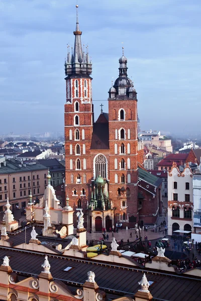 Kostel sv. Marie v Krakově — Stock fotografie