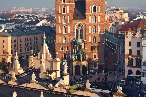 Церковь Святой Марии в Кракове — стоковое фото