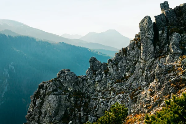 Berg landskap med stenar — Stockfoto