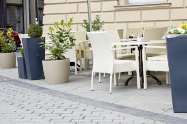 kasaba pazarında Café