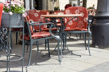 kasaba pazarında Café