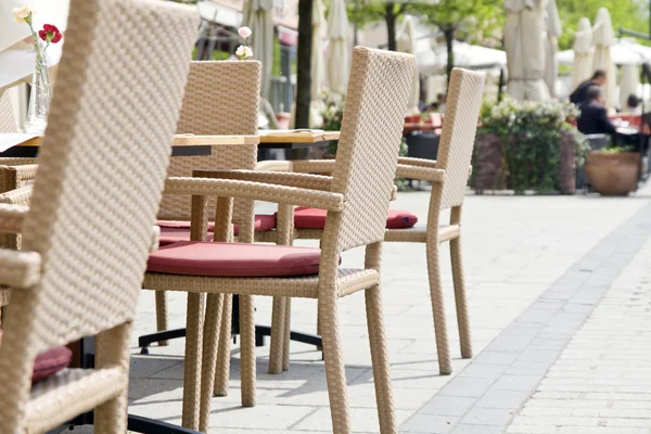 Café in stad markt — Stockfoto