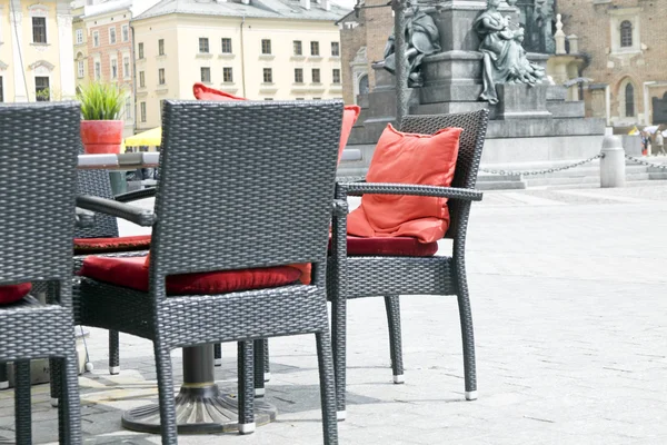 Café in stad markt — Stockfoto