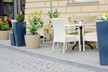 kasaba pazarında Café