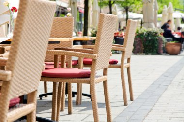 kasaba pazarında Café