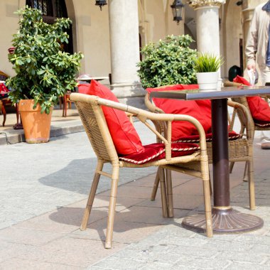 kasaba pazarında Café