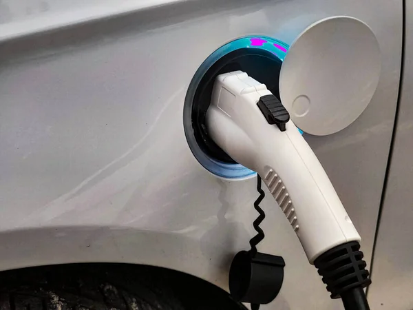 Eco Electric Car Charging Battery Energy Power Station — Stock Fotó