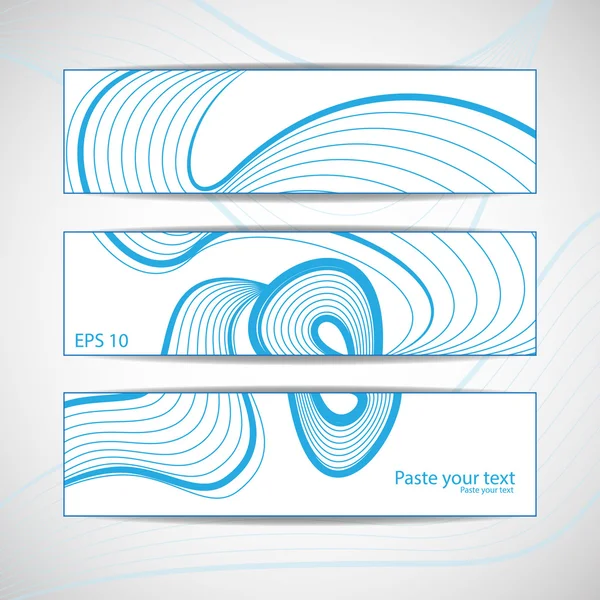 Abstrac onda vector fondo conjunto — Archivo Imágenes Vectoriales