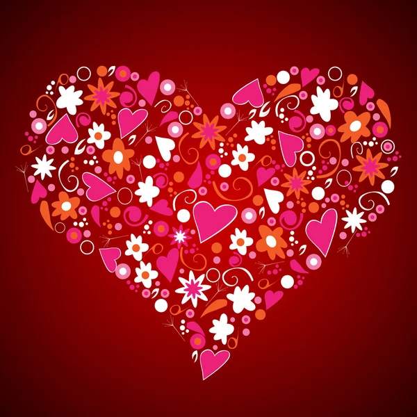 Фоновое сердце ко Дню Святого Валентина — стоковый вектор