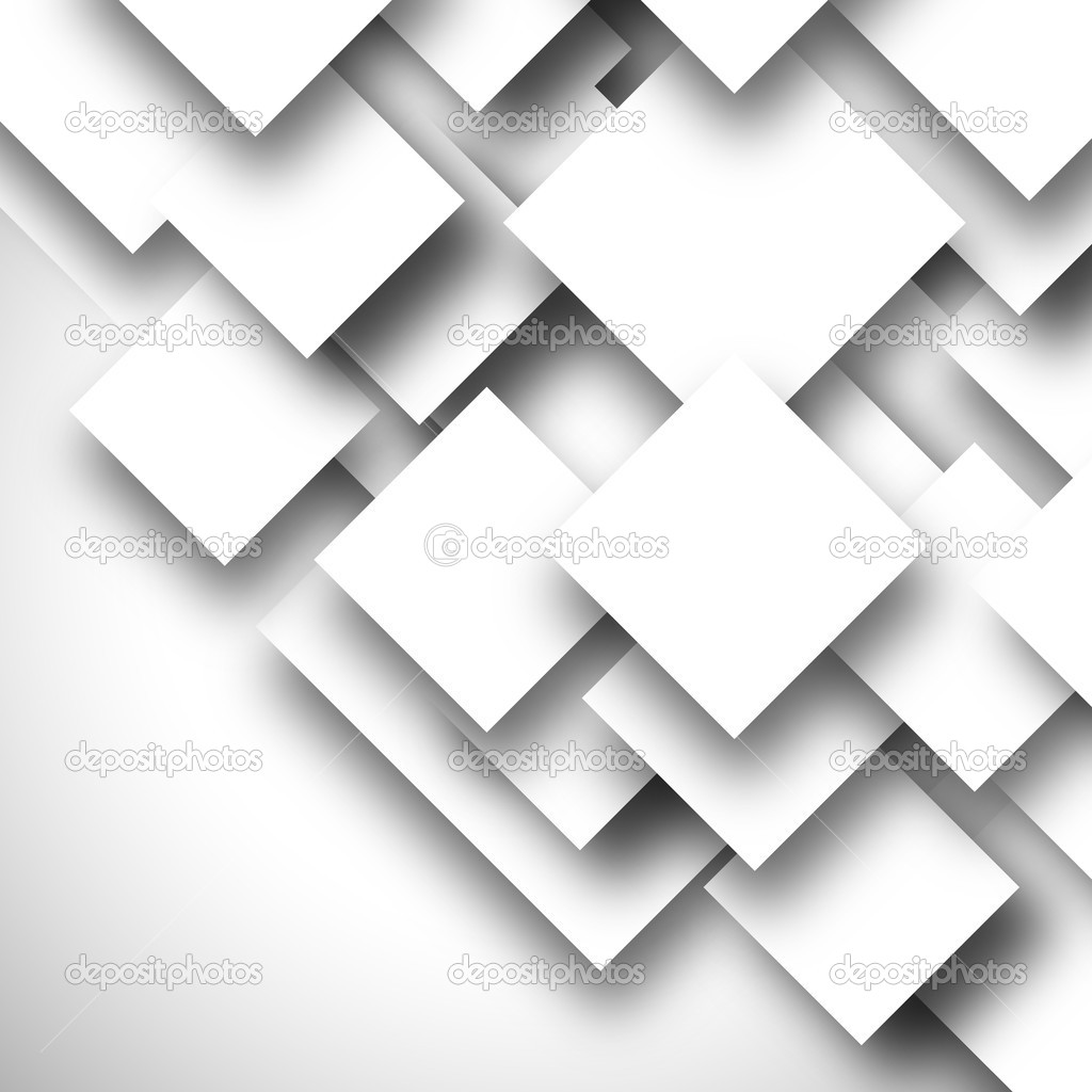 Black and white square empty background - blank quadrat vector d
