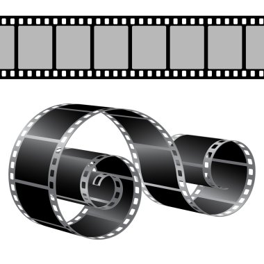 plantilla de vector de tira de película