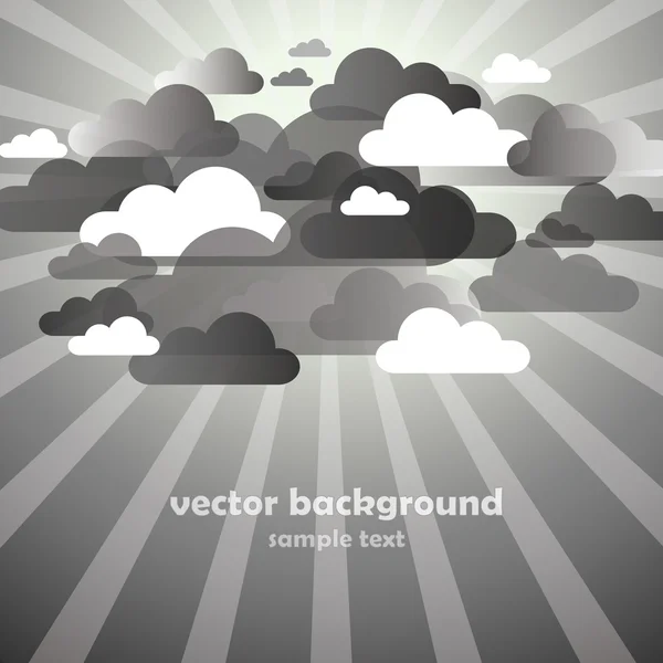 Abstracte wolk achtergrond vector — Stockvector