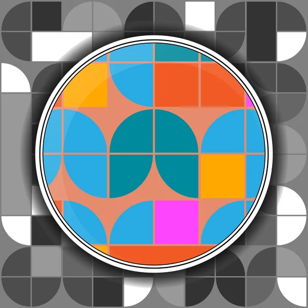 Abstrakte nahtlose Muster Vektor - Retro-Hintergrund bunte des — Stockvektor
