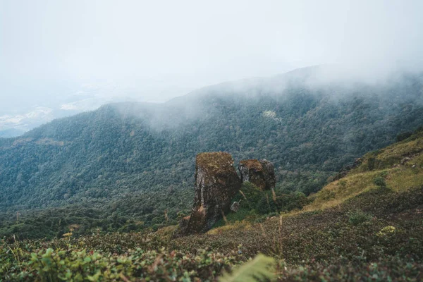Lanskap Awan Pada Sudut Pandang Yang Tinggi Taman Doi Inthanon — Stok Foto
