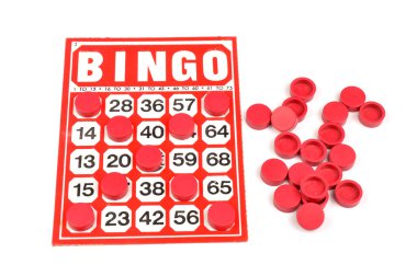 Kırmızı bingo kartı
