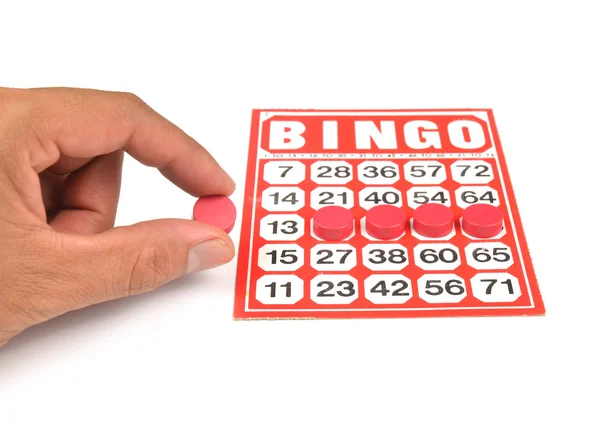 Картку Bingo — стокове фото