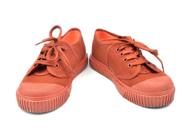 Kahverengi spor ayakkabı — Stok fotoğraf