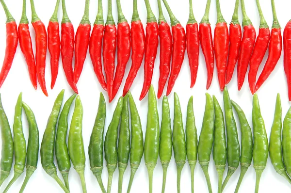 Fresh chili on white background — Stock Photo, Image