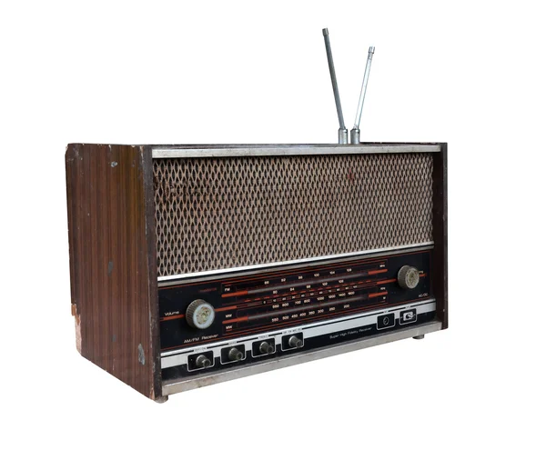 Radio retrò sgangherata — Foto Stock