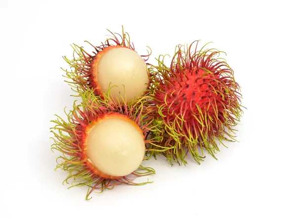 Elszigetelt RAMBUTAN gyümölcsök — Stock Fotó