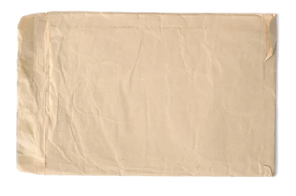 Старий коричневий конверт — стокове фото