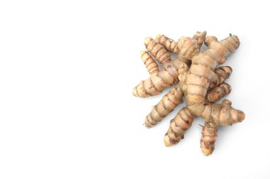 beyaz zemin üzerinde zerdeçal