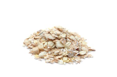 beyaz zemin üzerine Mısır gevreği