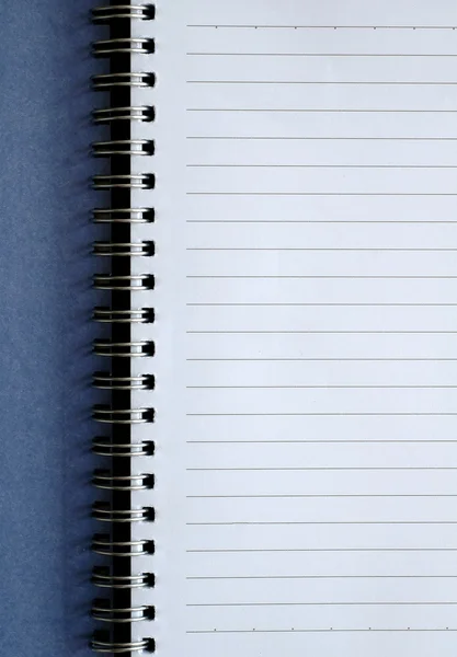 Notebook bianco su sfondo bianco — Foto Stock