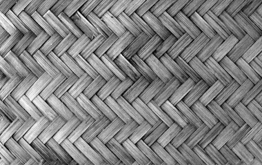 Bambu örgü dokusuna