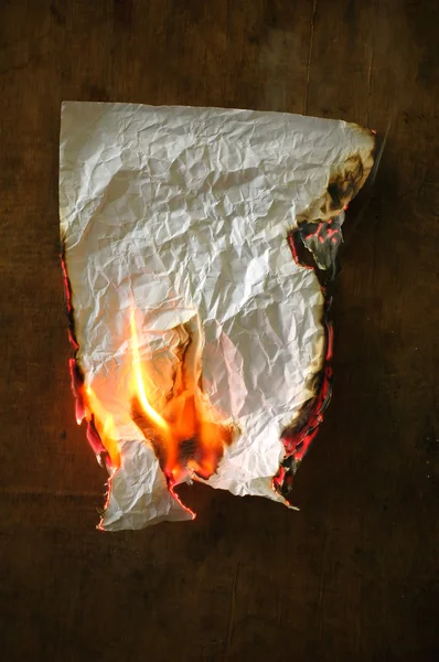 Papel quemado — Foto de Stock
