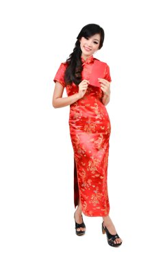 cheongsam ile güzel kadınlar