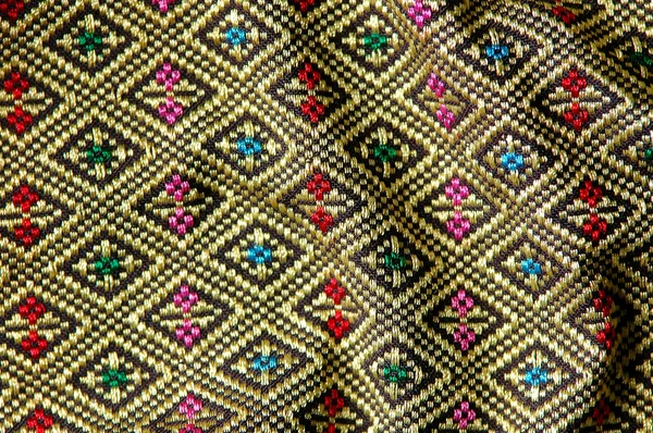 泰式风格织物 — 图库照片