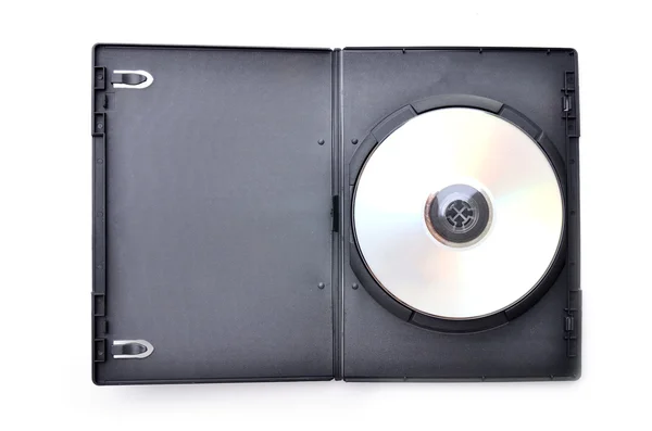 Dvd in black case — Stock Photo, Image
