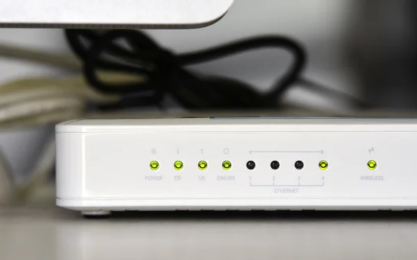 ADSL wifi router modem — Stockfoto