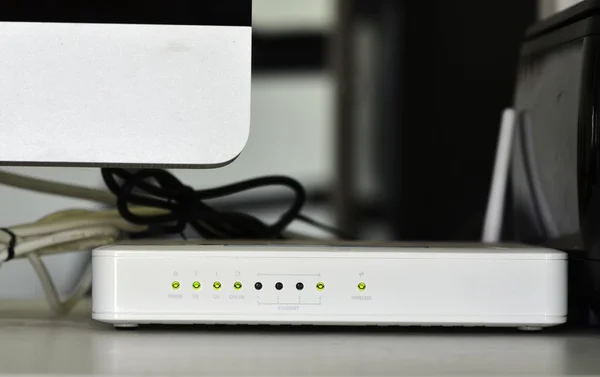 ADSL wifi router modem — Stockfoto