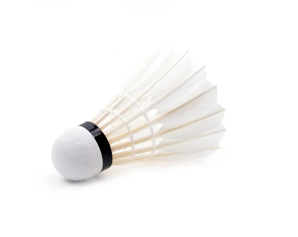 Novo shuttlecock isolado — Fotografia de Stock