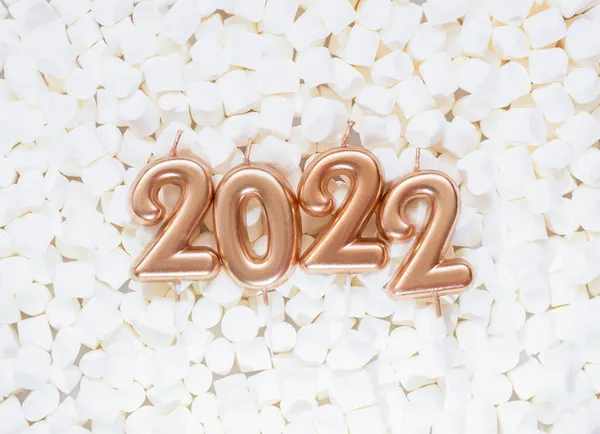 Sfondo Vacanza Felice Anno Nuovo 2021 Numeri Dell Anno 2022 — Foto Stock