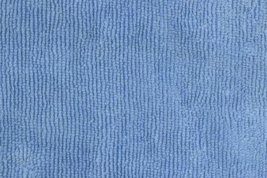 Mavi mikrofiber bez. Üzerinden yakın gördüm. Üstten Görünüm