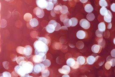 Kırmızı bokeh ışık bulanıklık. Ufuk arka plan, soyut.