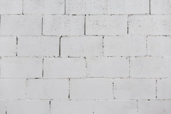 Mur Cegły Malowane Białym Tle Widok Przodu — Zdjęcie stockowe