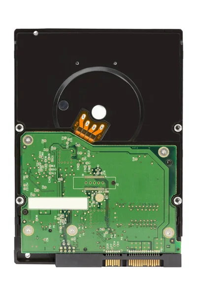 Hdd Sabit Disk Sürücüsü Üzerinde Beyaz Bir Arka Plan Izole — Stok fotoğraf